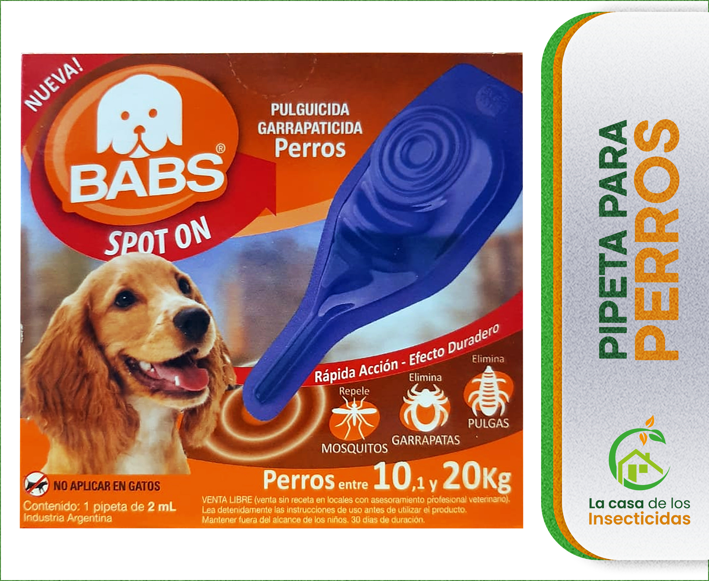 Babs Spot On Pipeta Perros 10 a 20 kg.